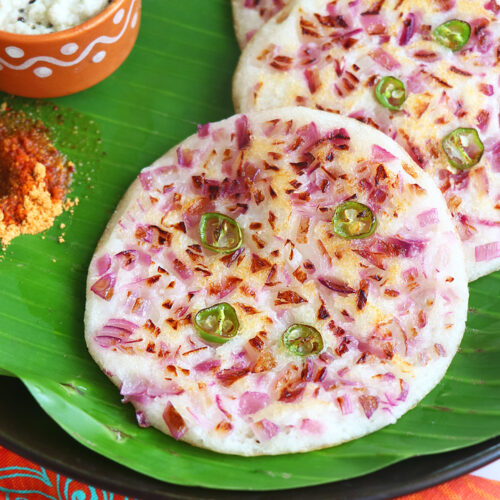 Rava Dosai / Onion Podi Uthappam