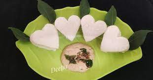 Heart Idli - 3 Types Of Chutney